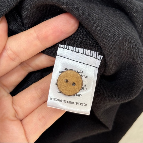 How Do You Wear That Short Sleeve Button Down Black S/M - Picture 4 of 5